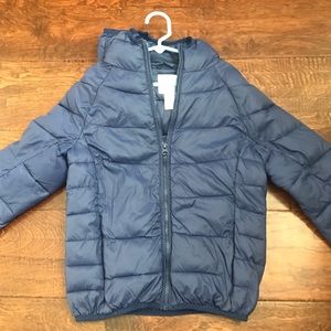 Forever 21 Girls Navy Blue Puffer Jacket